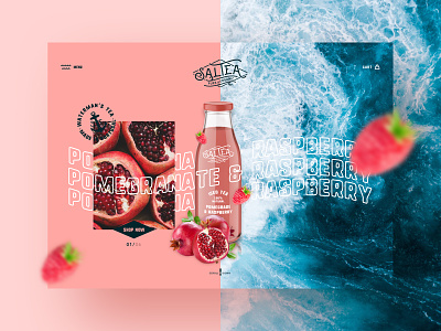 Saltea 1 brand design digital healthy food healthy lifestyle iced tea identity interface tea typography user experience ux web webdesign