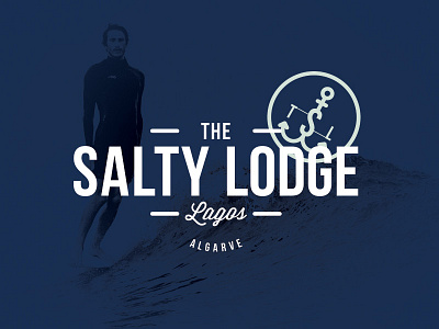 Salty Lodge Logo branding font logo retro sans serif type typeface vintage