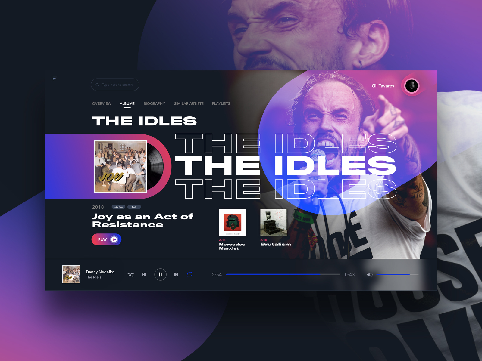 Dribbble - the-idles_dribbble.jpg by Gil Tavares Design