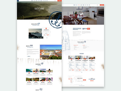 Salty Lodge algarve blue hotel orange portugal salt salty sea surf ui uiux ux webdesign website