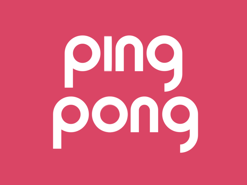 pingpong 2d after affects animation motion design motiongraphics ping pong text