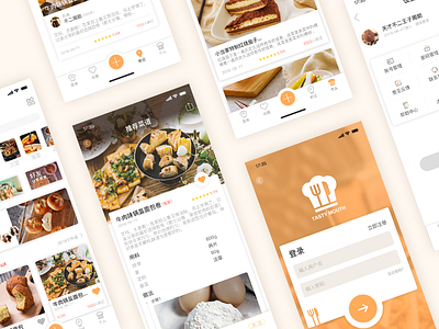 Tasty Mouth UI Design app desing ui
