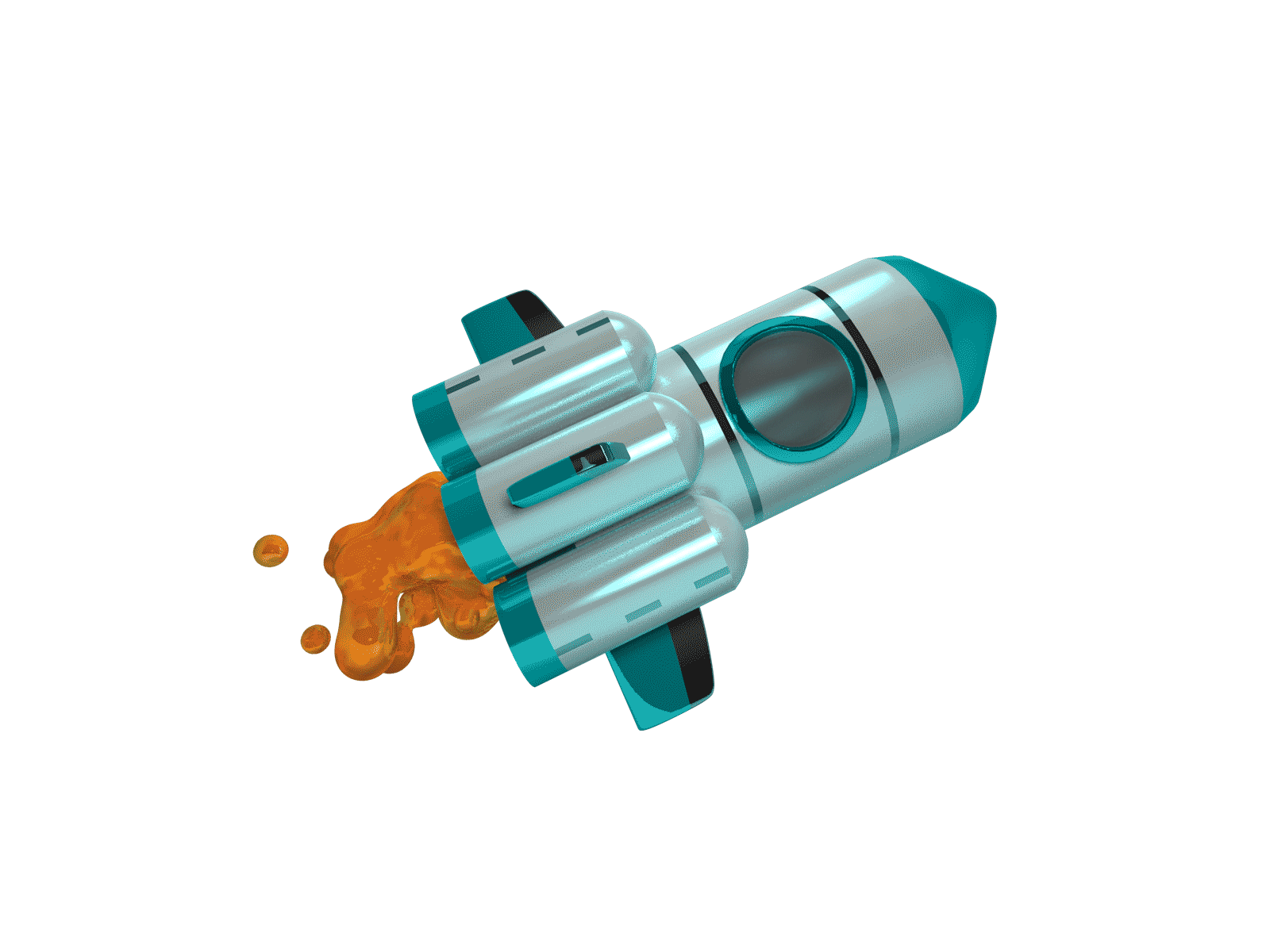 Rocket 3d 3d art animation c4d cinema4d design flame modeling motion animation rocket science space toy