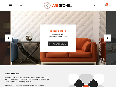 Art Stone Design 2d design mockup ui