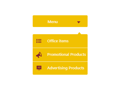 Flat Dropdown Menu analysis dashboard data design menu menu card menu design photoshop visualization