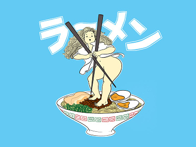 Ramen girl anime chopsticks japanese noodle ramen restaurant
