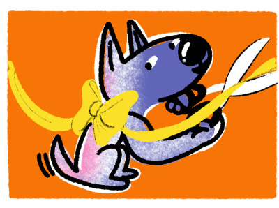 Step 4: Finish Line! dog dogs illustration