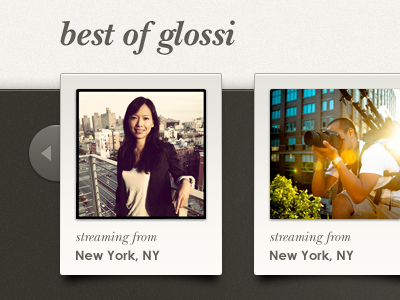 Best Of Glossi - Homepage ui photo slideshow
