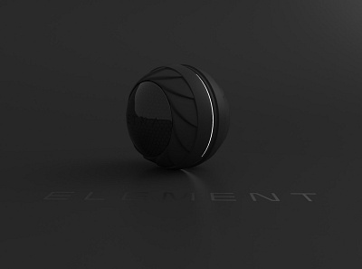Element Concept 3d 3dsmax bb8 droid drone futuristic led matte black product design robot sleek sphere spherical vray wheel