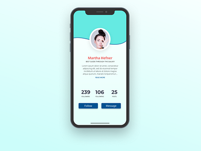 Profile app dailyui design interface profile ui