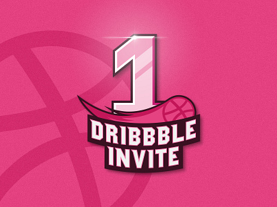 Dribbble invite branding dribbble dribbble invitation dribbble invite giveaway invitation invite invite giveaway logo logo design logotype pink shine sports logo