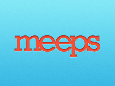 Meeps Low Go logo meeps type