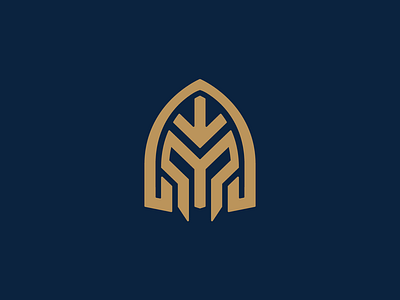 Armour Logo a logo armor armour branding branding and identity branding design creative design golden grid logo helmet logo logodesign shiel spartan spartan logo