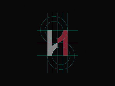 Uma Horinha - logo grid 1 h logo 1 logo 1 number branding branding and identity branding design creative design grid logo logodesign