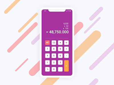 Daily UI #004 | Calculator Design calculator flat design user experience user interface widget design