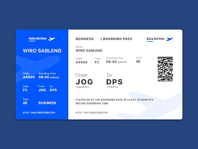 Daily UI #024 | Boarding Pass boarding boarding pass email purchase user experience user interface