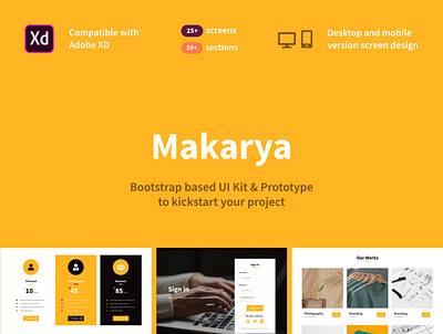 Makarya UI Kit - The Story Behind adobe xd digital product design product management prototype ui kit ui kit design ui ux xd prototype xd ui kit