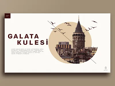 GALATA TOWER LANDİNG PAGE design icon ui web