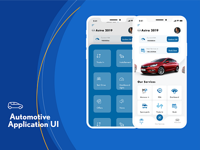Automotive App automotive cars concept design graphic design illustration mobile ui service ui