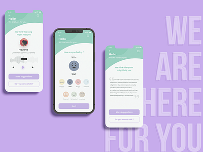 Here For You. concept design mobile ui therapy ui