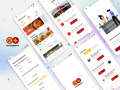 KK - Kersh Keepers (UAE) concept food food ordering illustration mobile ui offers ui