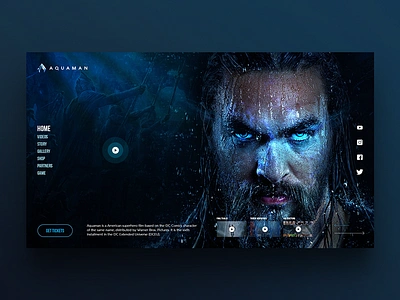 Web design | Aquaman aquaman concept design ui ux web