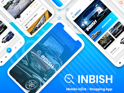 INBISH app car shopping sketch