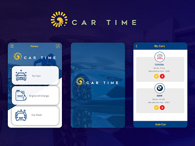 Car Time car app ui ux