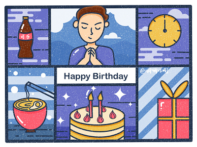 Happy Birthday illustration