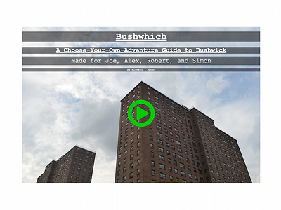 Bushwhich background game minimal photography transparent website