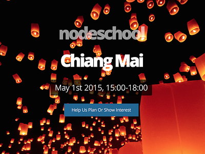 NodeSchool - Chiang Mai background image transparent website