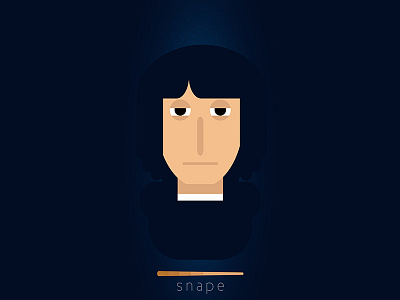 Professor Snape character dark design harry potter illustration magic movies professor snape