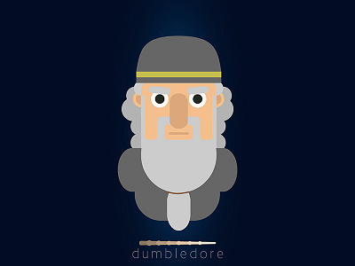 Professor Dumbledore character dark design harry potter illustration magic movies professor dumbledore