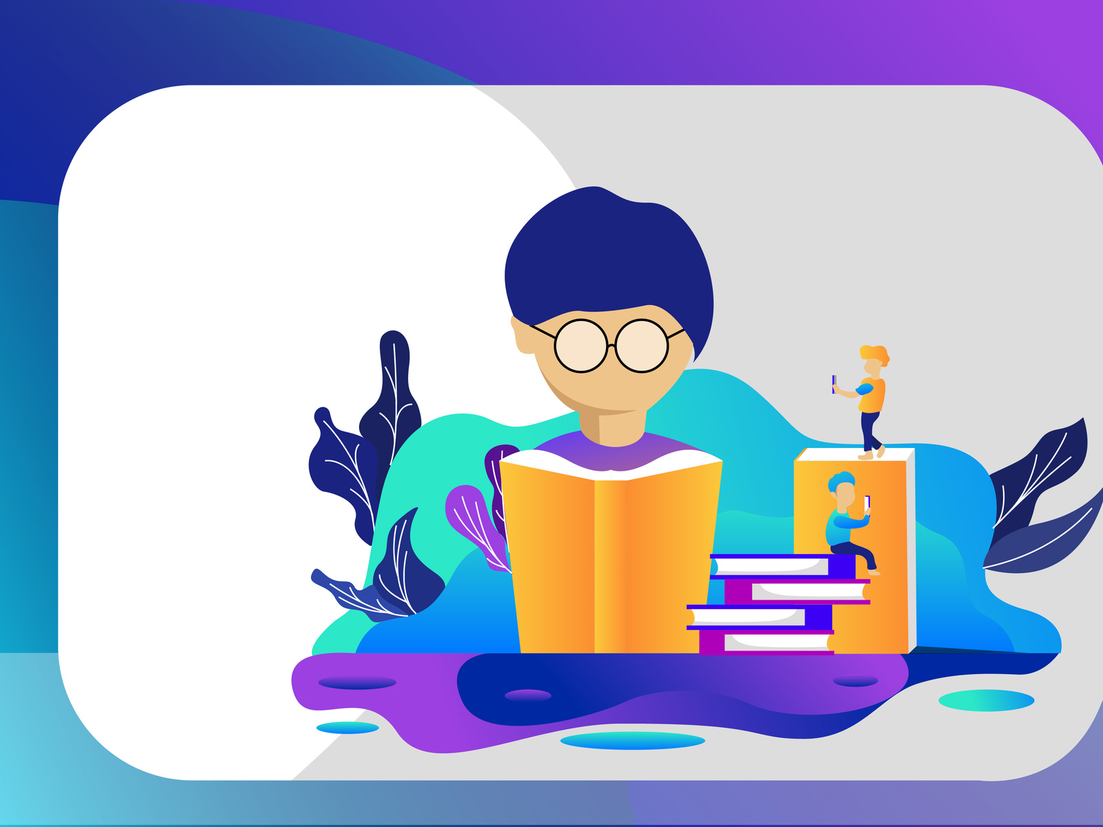 Flat Design Book B 01 By Pena Creative On Dribbble