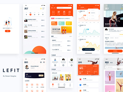 Lefit app design icon illustrator ui ux web