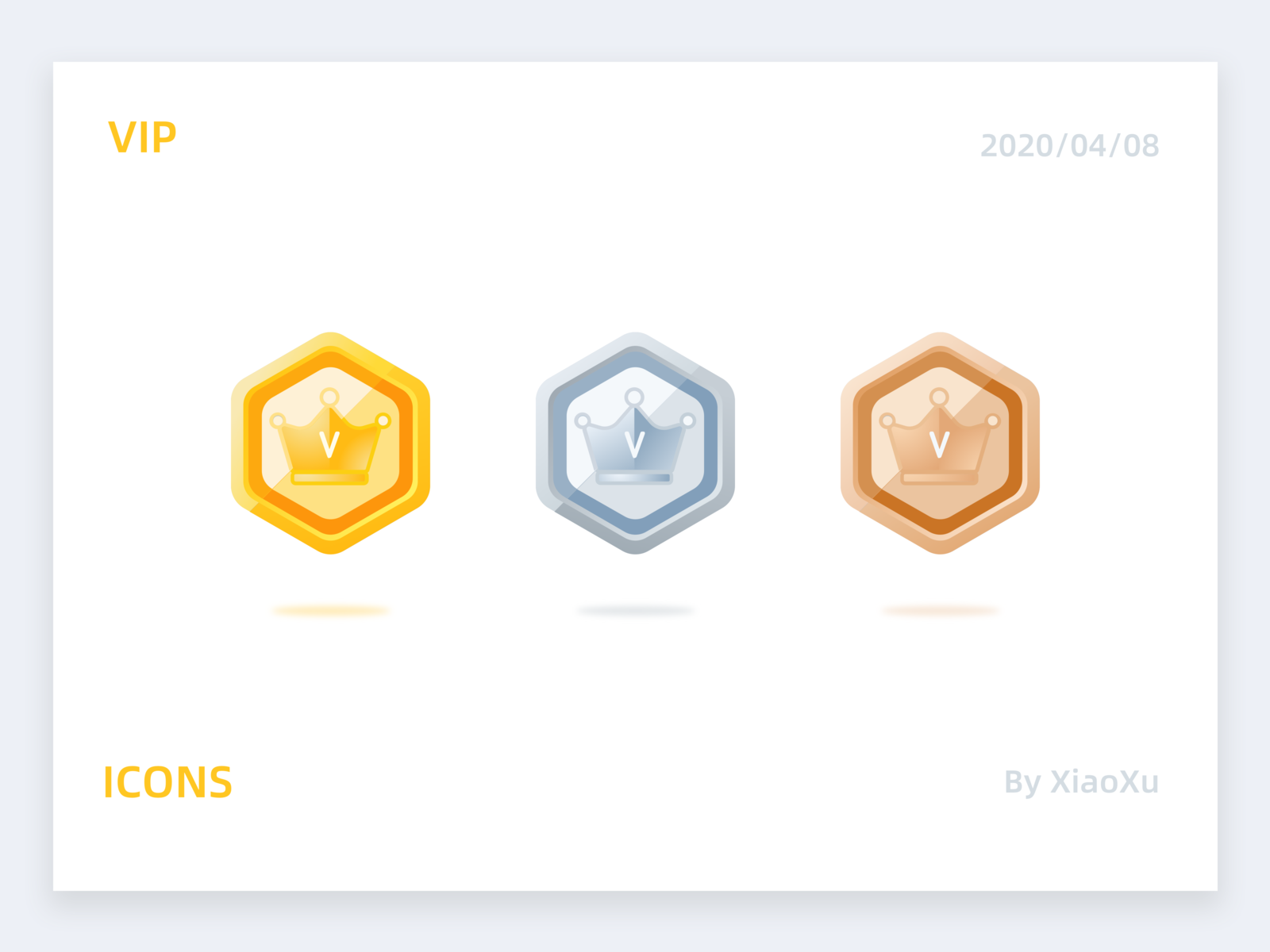 Vip Grade Icons 2 By Xiaoxu On Dribbble