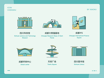 City Icon Design · CHENGDU