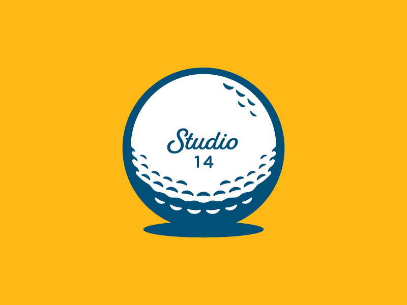 S14 x Golf script fonts sports branding golf ball golf illustration logo studio design