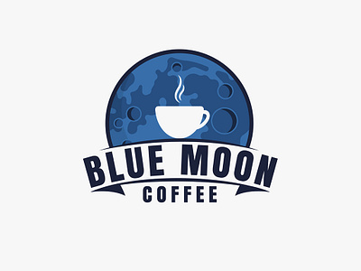 Blue Moon Coffee brand identity branding branding agency coffee logo corporate branding corporate identity cosmetic band logo design flat graphic graphic design graphic design icon illustration logo logo design logo designer typography vector web