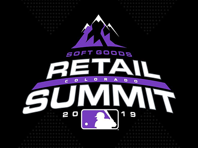 MLB Retail Summit logo 2019 baseball colors design logo logo design major league baseball mlb retail