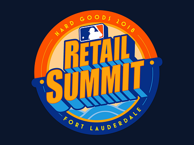 MLB Retail summit 2018 baseball beach fort lauderdale logo logo design major league baseball mlb retail summit