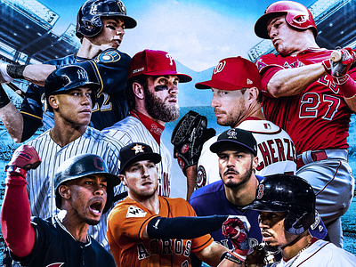 MLB Graphic baseball design graphic design mlb