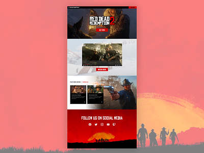 RDR2 Landing Page