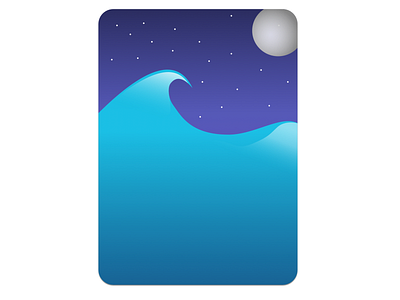 Midnight Ocean Card