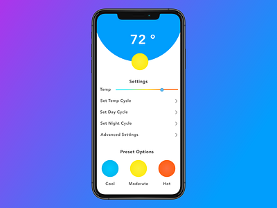 Mobile App Weather Settings branding clean color concept dailyui design flat graphic interface ios minimal settings ui ui ux userexperience ux ux ui vector