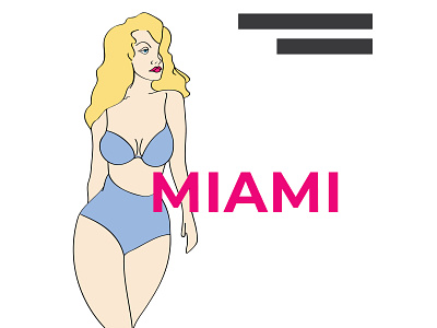 Miami Illustration app branding clean color concept design flat graphic illustration interface ios minimal type typography ui userexperience ux ux ui vector web