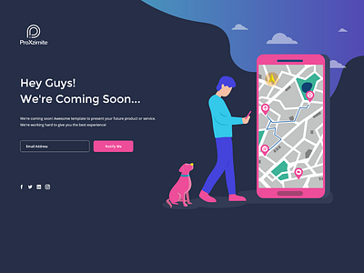 Coming soon landing page