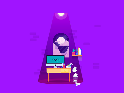 Designer Desk SVG Animation using GSAP(TweenMax JS)