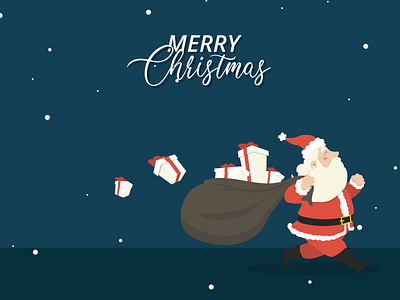 Merry Christmas christmas design flat gifts holidays illustraion illustrator new year santa ui vector year