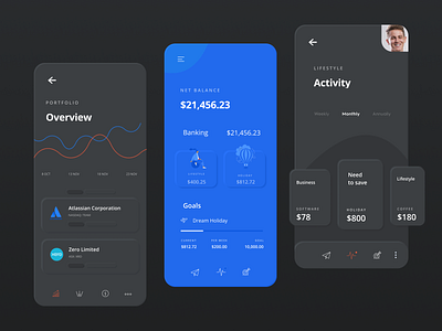 Neumorphic Credit Card Manager App Concept app application banking blue card clean creditcard dark design figma interface minimal mobile neumorphic neumorphism skeuomorphism soft soft ui ui ux
